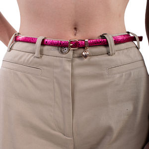 MARC BY MARC JACOBS PINK CLASSIC BELT | WOMENS SIZE 75CM